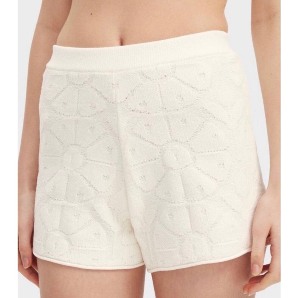 Roller Rabbit Target White Floral Knit Short NWT XXS